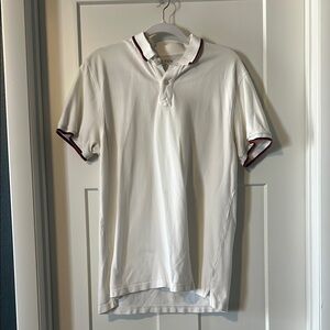 J. Crew White Polo Shirt Classic Design